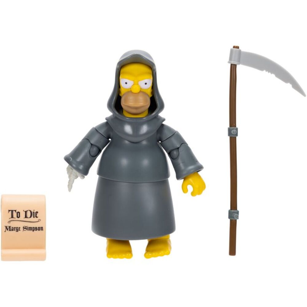 Simpsons - Treehouse of Horror Grim Reaper Homer Simpson Deluxe 5 inch Figure